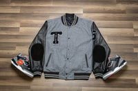 Timeless Gray Varsity Jacket (Pre Order)